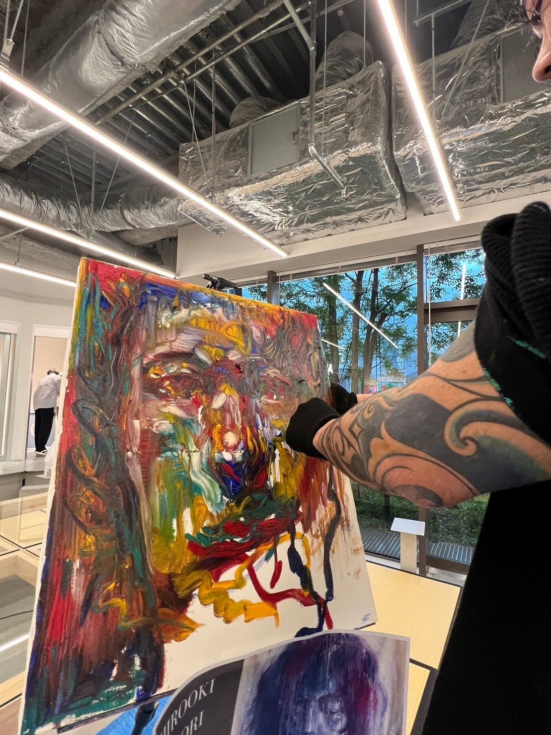 Live Painting at LOCUL market — installation view
