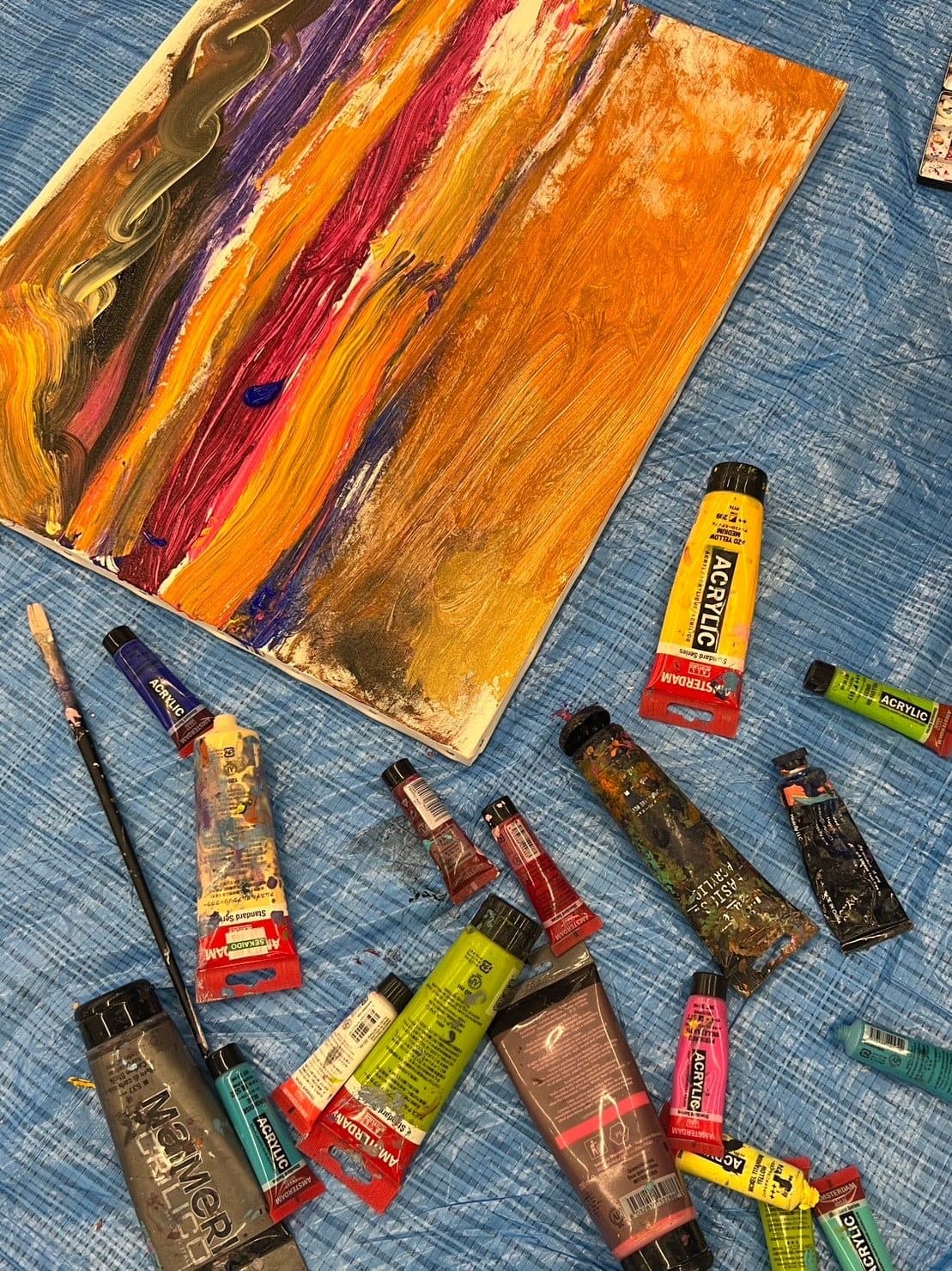 Live Painting at LOCUL market — installation view