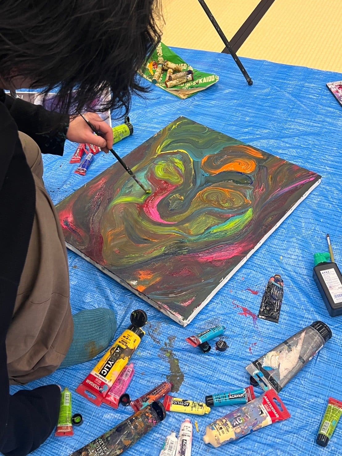 Live Painting at LOCUL market — installation view