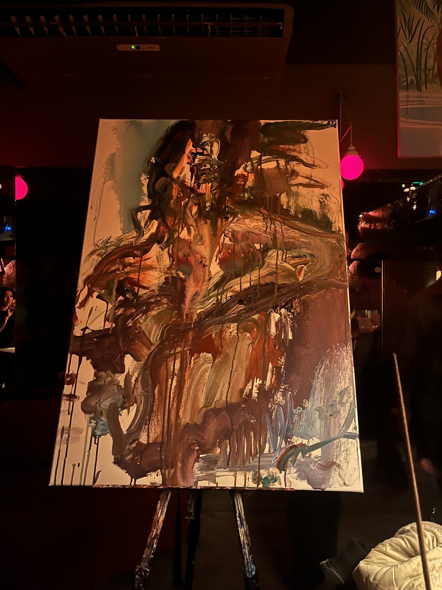 Live Painting — Portrait of My Brother — installation view