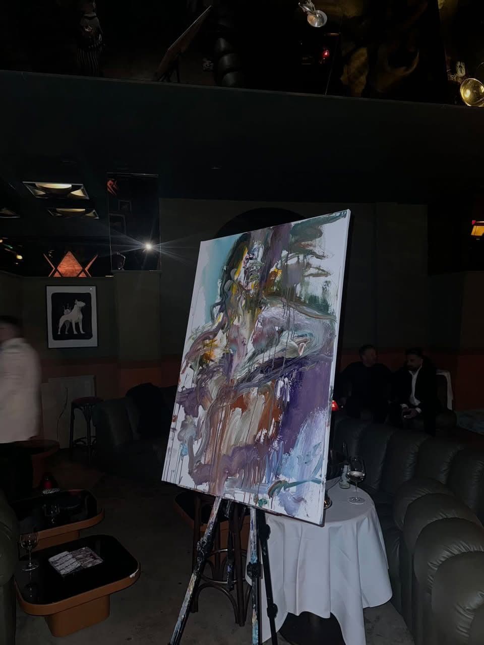 Live Painting — Portrait of My Brother — installation view