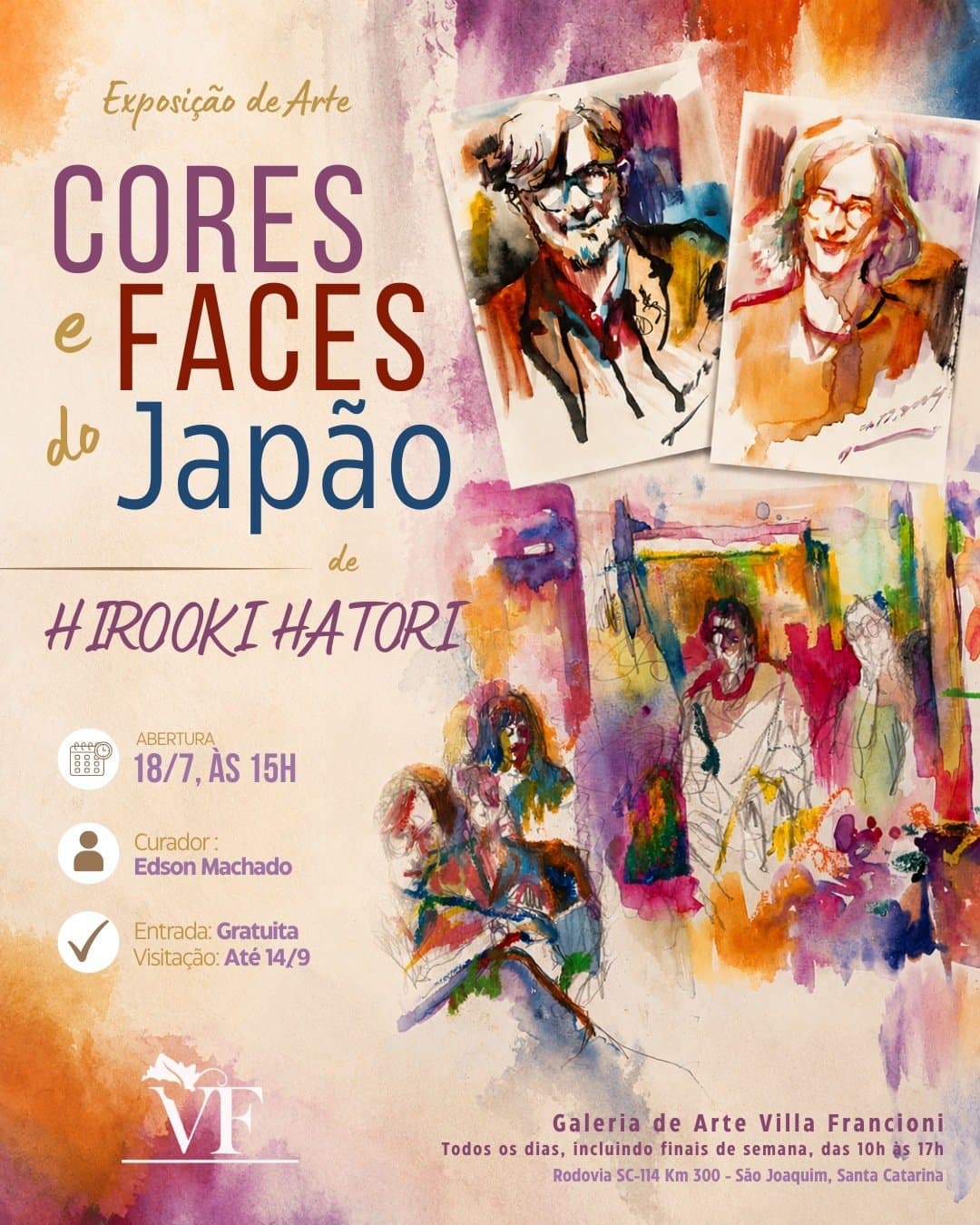 Cores e Faces do Japão — flyer