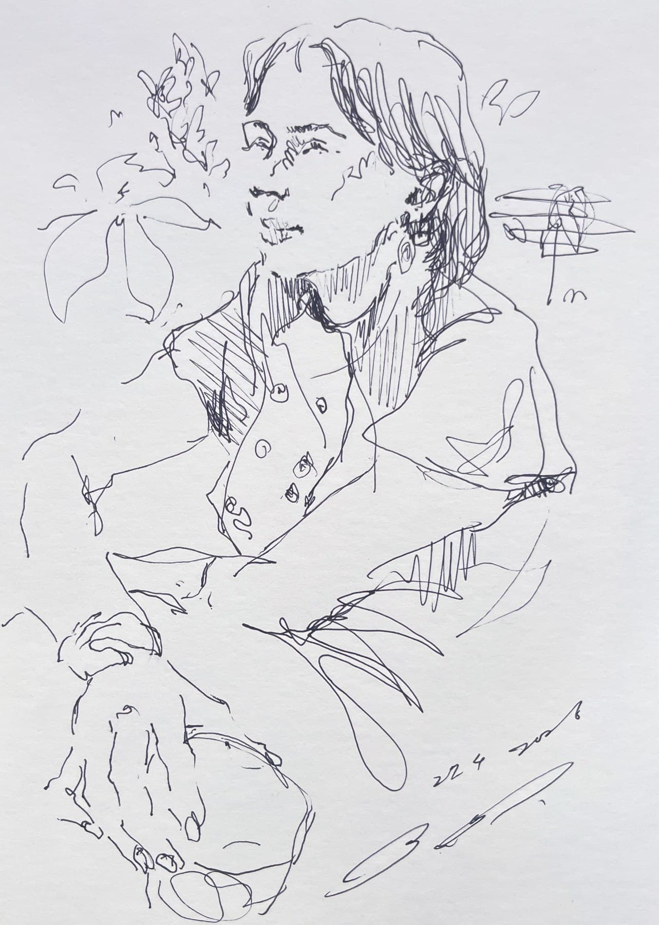 among leaves