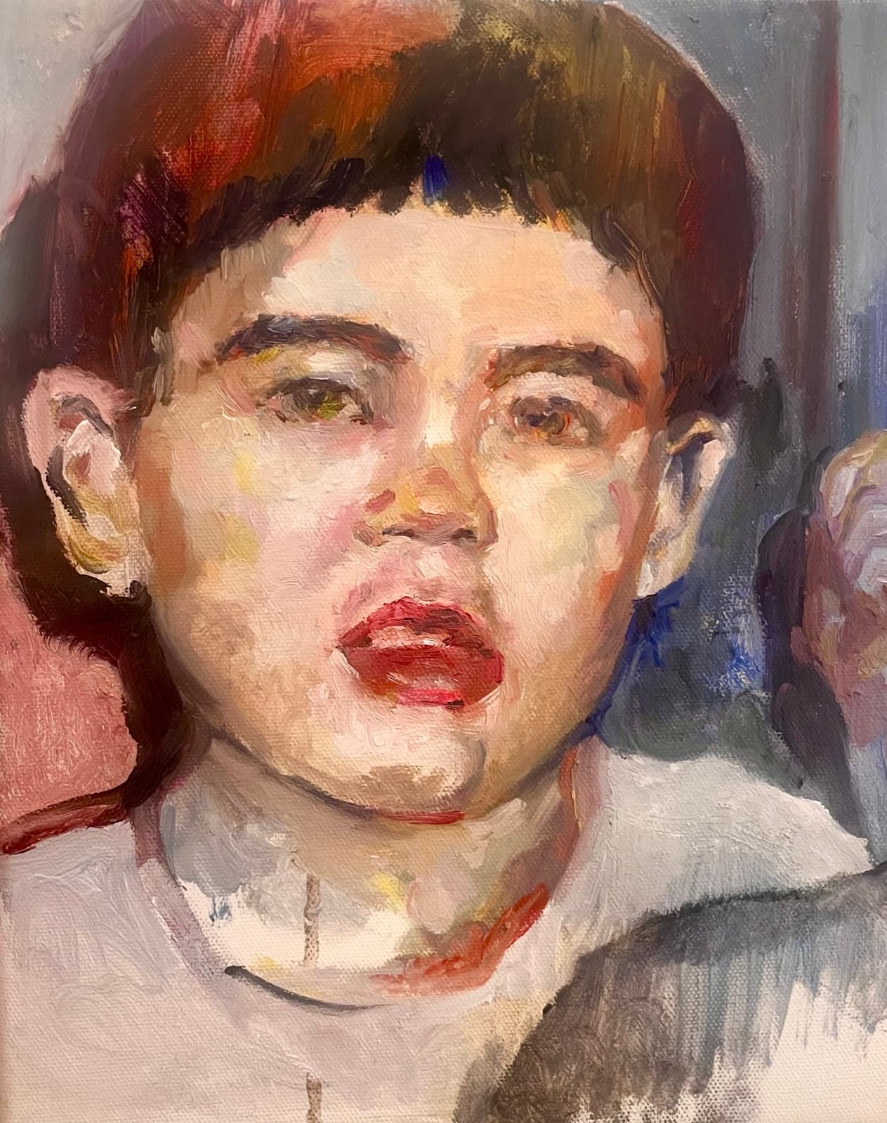 childhood, myself, Oil on canvas, 2026