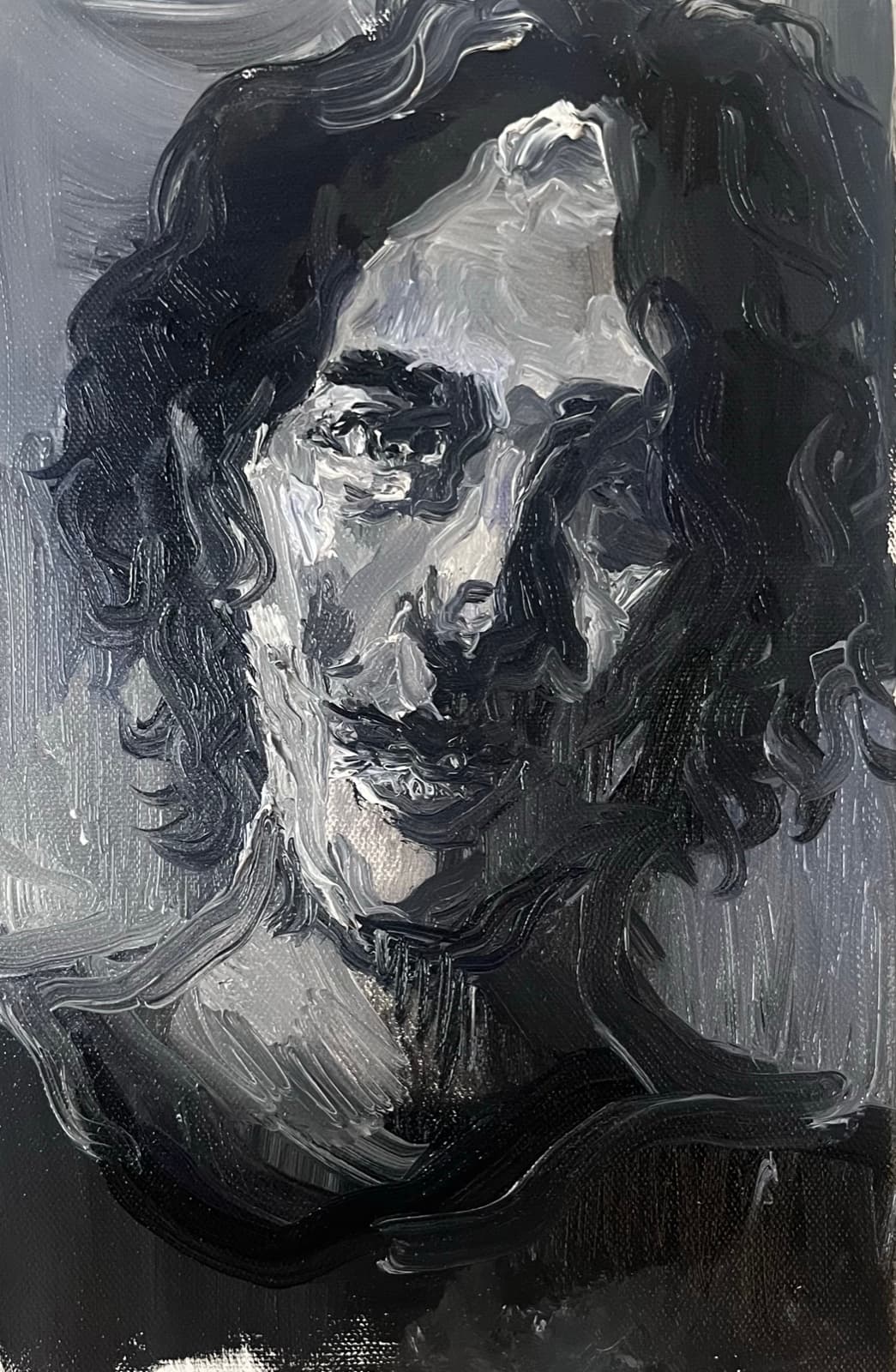 self portrait, Oil on canvas, 2026