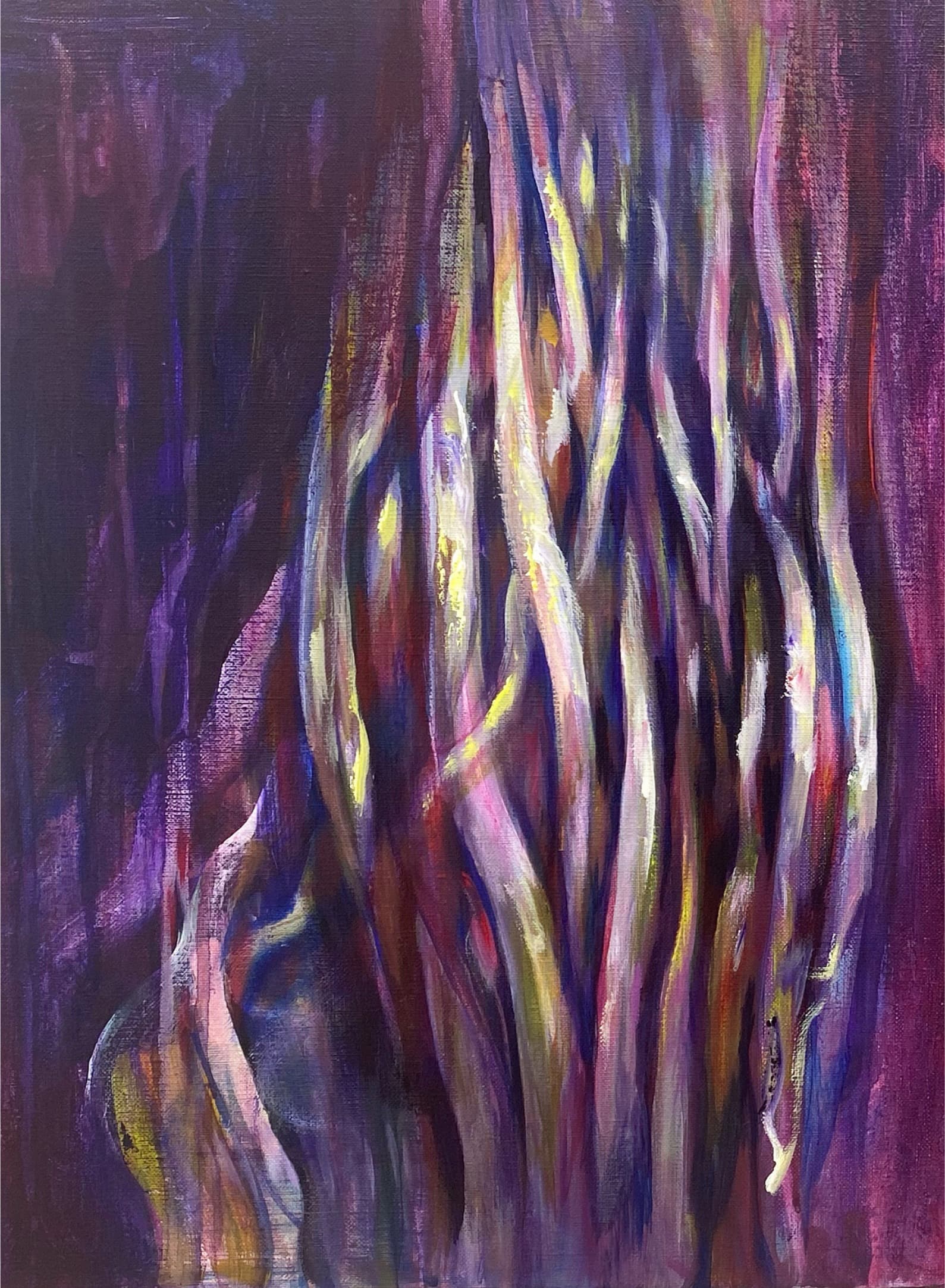 浸触-根-, Acrylic on canvas, 2023